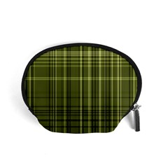 Green Madras Plaid Accessory Pouch (small) by SpinnyChairDesigns