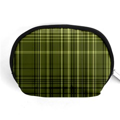 Green Madras Plaid Accessory Pouch (medium) by SpinnyChairDesigns