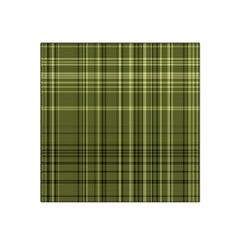 Green Madras Plaid Satin Bandana Scarf by SpinnyChairDesigns