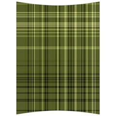 Green Madras Plaid Back Support Cushion by SpinnyChairDesigns