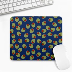 Green Olives With Pimentos Large Mousepads by SpinnyChairDesigns