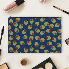 Green Olives With Pimentos Cosmetic Bag (large) by SpinnyChairDesigns