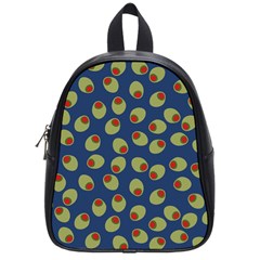 Green Olives With Pimentos School Bag (small) by SpinnyChairDesigns