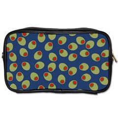 Green Olives With Pimentos Toiletries Bag (two Sides) by SpinnyChairDesigns