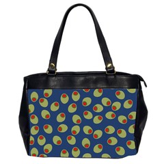 Green Olives With Pimentos Oversize Office Handbag (2 Sides) by SpinnyChairDesigns