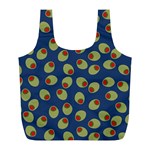 Green Olives With Pimentos Full Print Recycle Bag (L) Back