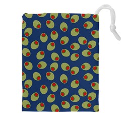 Green Olives With Pimentos Drawstring Pouch (4xl) by SpinnyChairDesigns