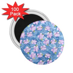 Watercolor Violets 2 25  Magnets (100 Pack)  by SpinnyChairDesigns