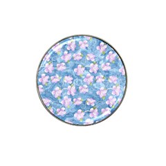 Watercolor Violets Hat Clip Ball Marker (4 Pack) by SpinnyChairDesigns