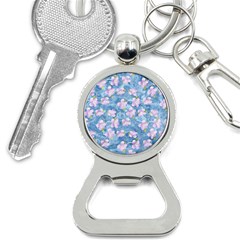 Watercolor Violets Bottle Opener Key Chain by SpinnyChairDesigns