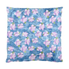 Watercolor Violets Standard Cushion Case (two Sides) by SpinnyChairDesigns