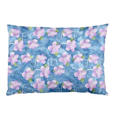 Watercolor Violets Pillow Case by SpinnyChairDesigns