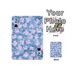 Watercolor Violets Playing Cards 54 Designs (mini) by SpinnyChairDesigns