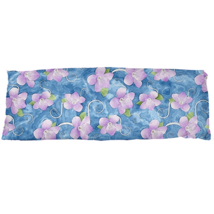 Watercolor Violets Body Pillow Case Dakimakura (Two Sides)