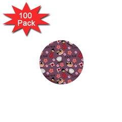 Japan Girls 1  Mini Buttons (100 Pack)  by kiroiharu