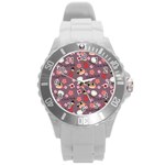 Japan Girls Round Plastic Sport Watch (L) Front