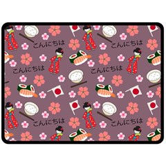 Japan Girls Double Sided Fleece Blanket (large)  by kiroiharu