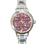 Japan Girls Round Italian Charm Watch Front