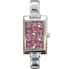 Japan Girls Rectangle Italian Charm Watch