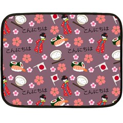 Japan Girls Double Sided Fleece Blanket (mini)  by kiroiharu