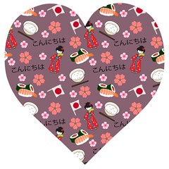 Japan Girls Wooden Puzzle Heart by kiroiharu