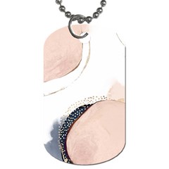 Pink And Blue Marble Dog Tag (two Sides) by kiroiharu