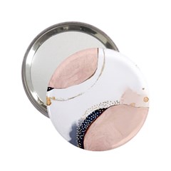 Pink And Blue Marble 2 25  Handbag Mirrors by kiroiharu