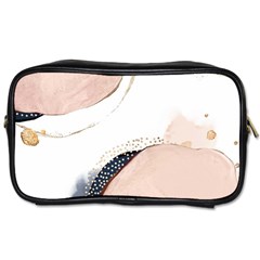 Pink And Blue Marble Toiletries Bag (one Side)