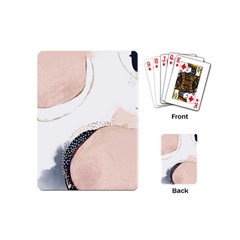 Pink And Blue Marble Playing Cards Single Design (mini) by kiroiharu