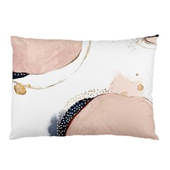 Pink And Blue Marble Pillow Case (two Sides) by kiroiharu