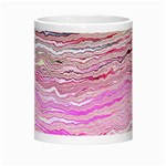 Pink Abstract Stripes Morph Mugs Center