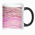 Pink Abstract Stripes Morph Mugs Right