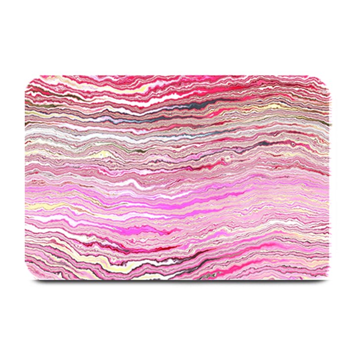 Pink Abstract Stripes Plate Mats