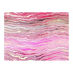 Pink Abstract Stripes Double Sided Flano Blanket (mini)  by SpinnyChairDesigns