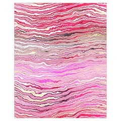 Pink Abstract Stripes Drawstring Bag (small) by SpinnyChairDesigns