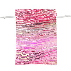 Pink Abstract Stripes  Lightweight Drawstring Pouch (xl) by SpinnyChairDesigns