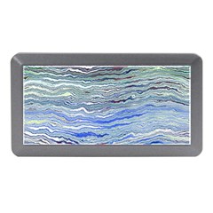 Blue Abstract Stripes Memory Card Reader (mini)