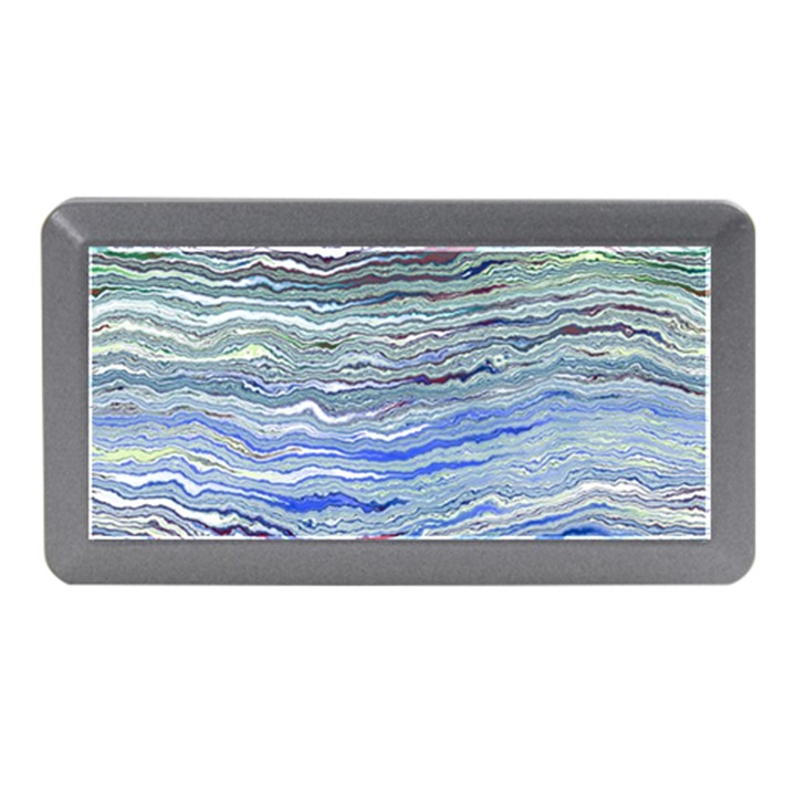 Blue Abstract Stripes Memory Card Reader (Mini)