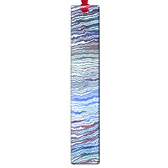 Blue Abstract Stripes Large Book Marks by SpinnyChairDesigns