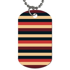 Seventies Stripes Dog Tag (one Side) by tmsartbazaar