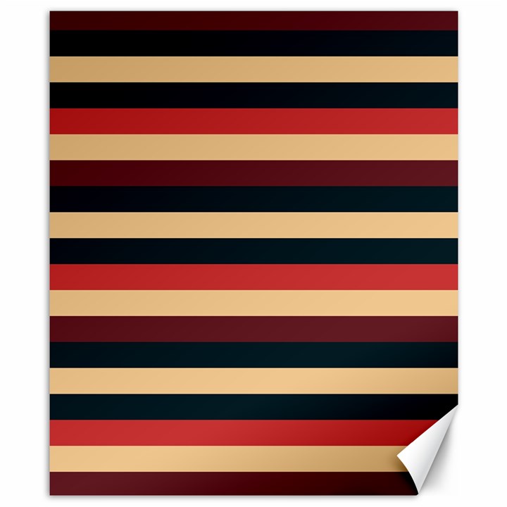 Seventies Stripes Canvas 8  x 10 