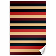 Seventies Stripes Canvas 24  X 36  by tmsartbazaar