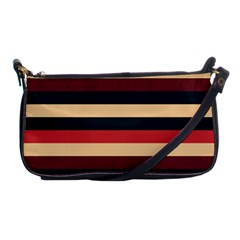 Seventies Stripes Shoulder Clutch Bag by tmsartbazaar