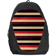 Seventies Stripes Backpack Bag by tmsartbazaar