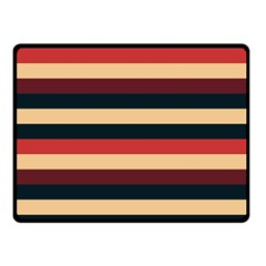 Seventies Stripes Double Sided Fleece Blanket (small)  by tmsartbazaar