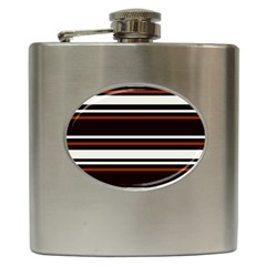 Classic Coffee Brown Hip Flask (6 Oz) by tmsartbazaar