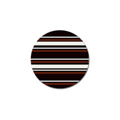 Classic Coffee Brown Golf Ball Marker by tmsartbazaar