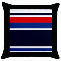 Casual Uniform Stripes Throw Pillow Case (black) by tmsartbazaar