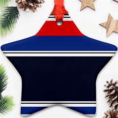 Casual Uniform Stripes Star Ornament (two Sides) by tmsartbazaar