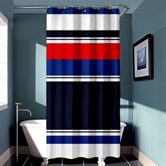 Casual Uniform Stripes Shower Curtain 36  X 72  (stall)  by tmsartbazaar